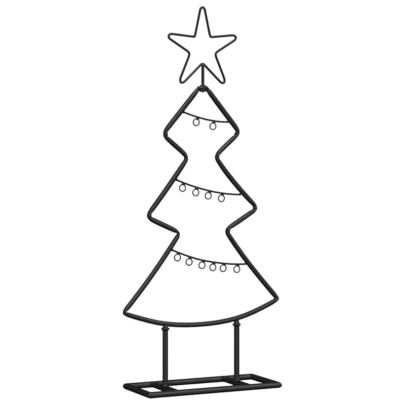 Afbeelding laden in galerijviewer, Vidaxl metalen kerstboom met standaard zwart 60 cm staal