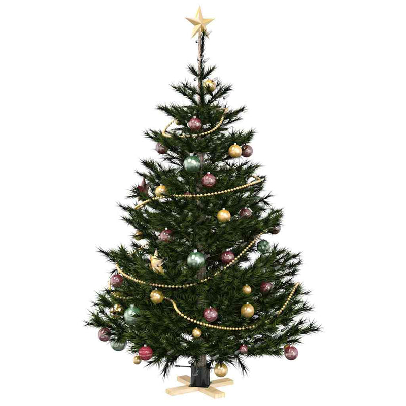 Afbeelding laden in galerijviewer, Vidaxl kerstboomstandaard zwart 50 x 50 x 16 cm massief grenenhout