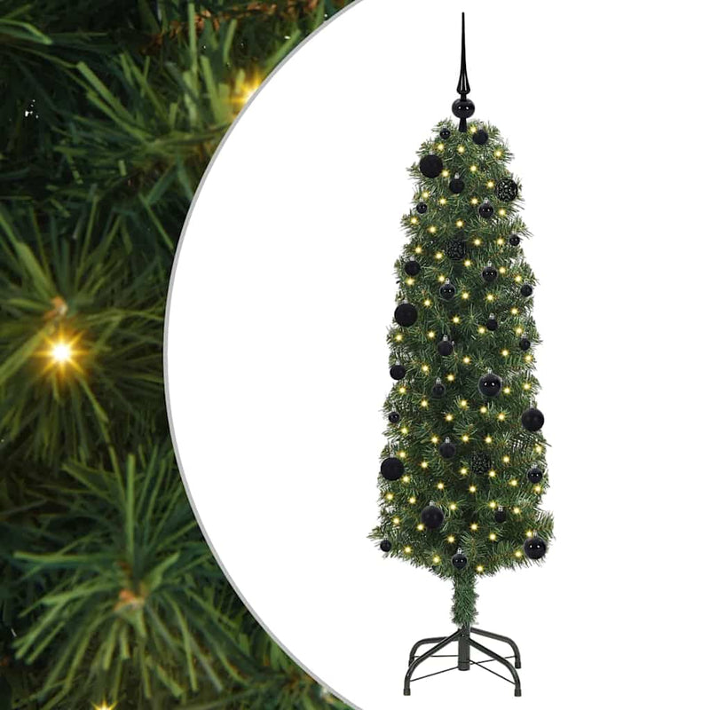 Afbeelding laden in galerijviewer, Vidaxl kunstkerstboom groen 150 cm pvc en staal en kunststof