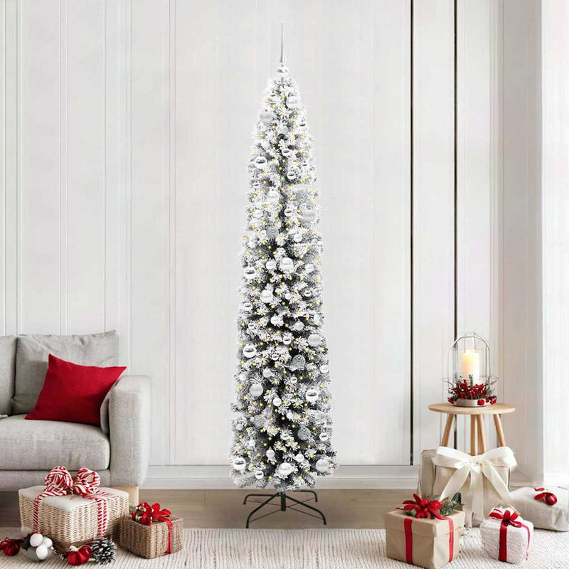 Afbeelding laden in galerijviewer, Vidaxl kunstkerstboom groen 210 cm pvc en staal en kunststof