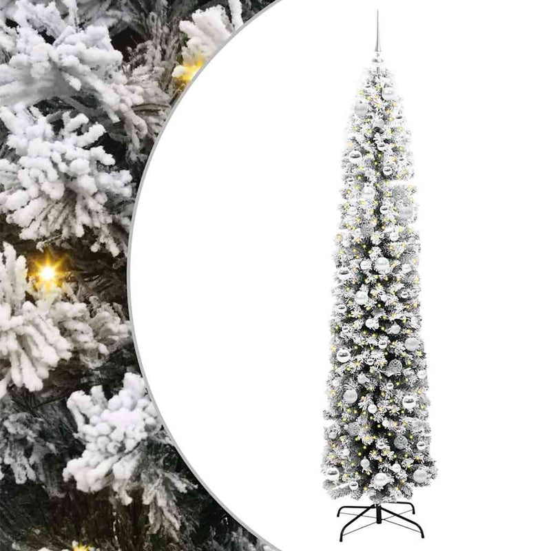 Afbeelding laden in galerijviewer, Vidaxl kunstkerstboom groen 210 cm pvc en staal en kunststof
