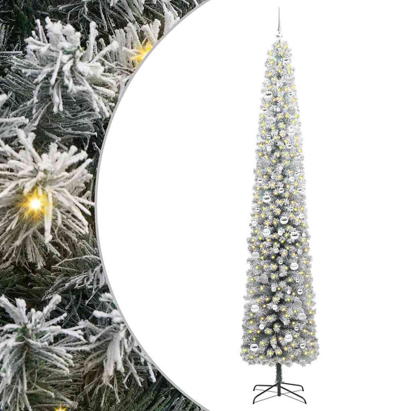 Afbeelding laden in galerijviewer, Vidaxl kunstkerstboom groen 270 cm pvc en staal en kunststof