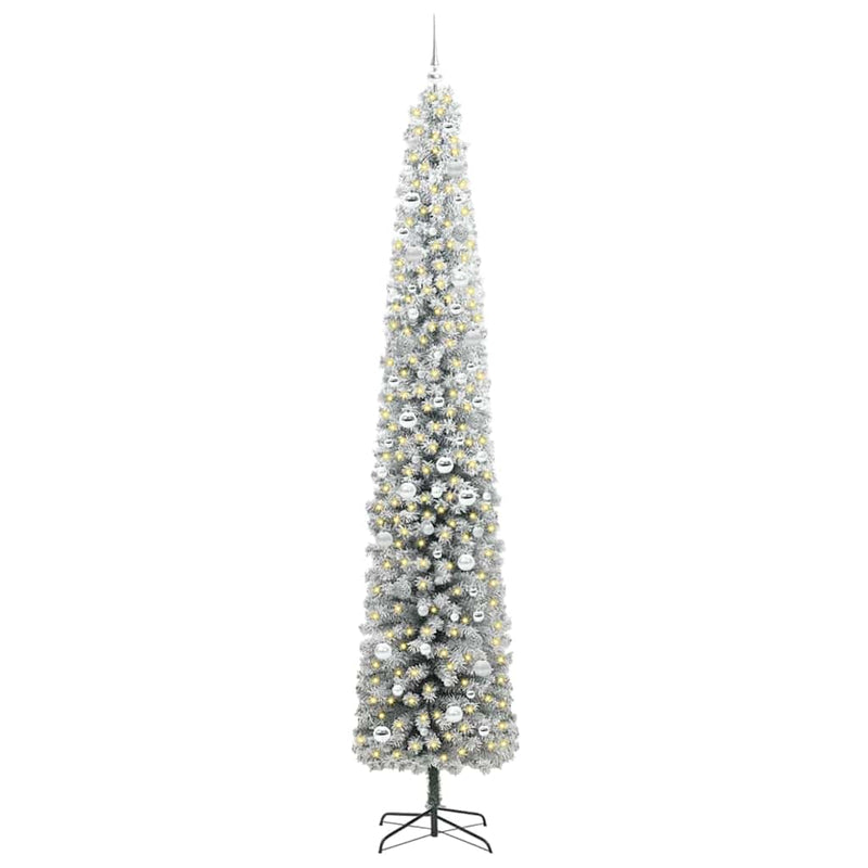 Afbeelding laden in galerijviewer, Vidaxl kunstkerstboom groen 270 cm pvc en staal en kunststof