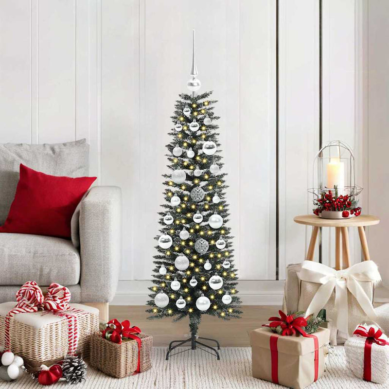 Afbeelding laden in galerijviewer, Vidaxl kunstkerstboom met 150 led groen 120 cm pvc en plastic en staal