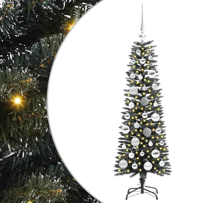 Afbeelding laden in galerijviewer, Vidaxl kunstkerstboom met 150 led groen 120 cm pvc en plastic en staal