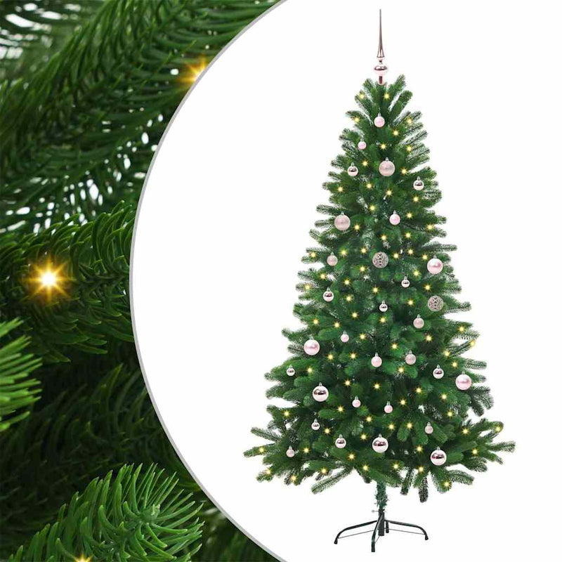 Afbeelding laden in galerijviewer, Vidaxl kerstboom met 150 led met standaard groen 150 cm pe