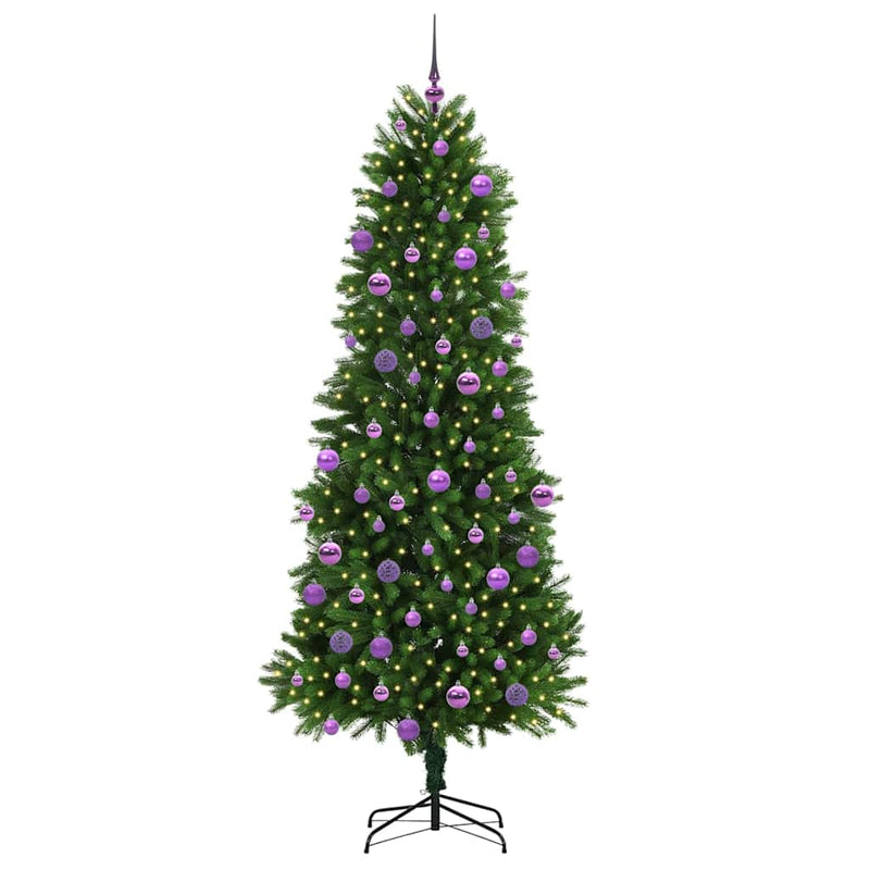 Afbeelding laden in galerijviewer, Vidaxl kerstboom met 300 led met standaard groen 240 cm pe