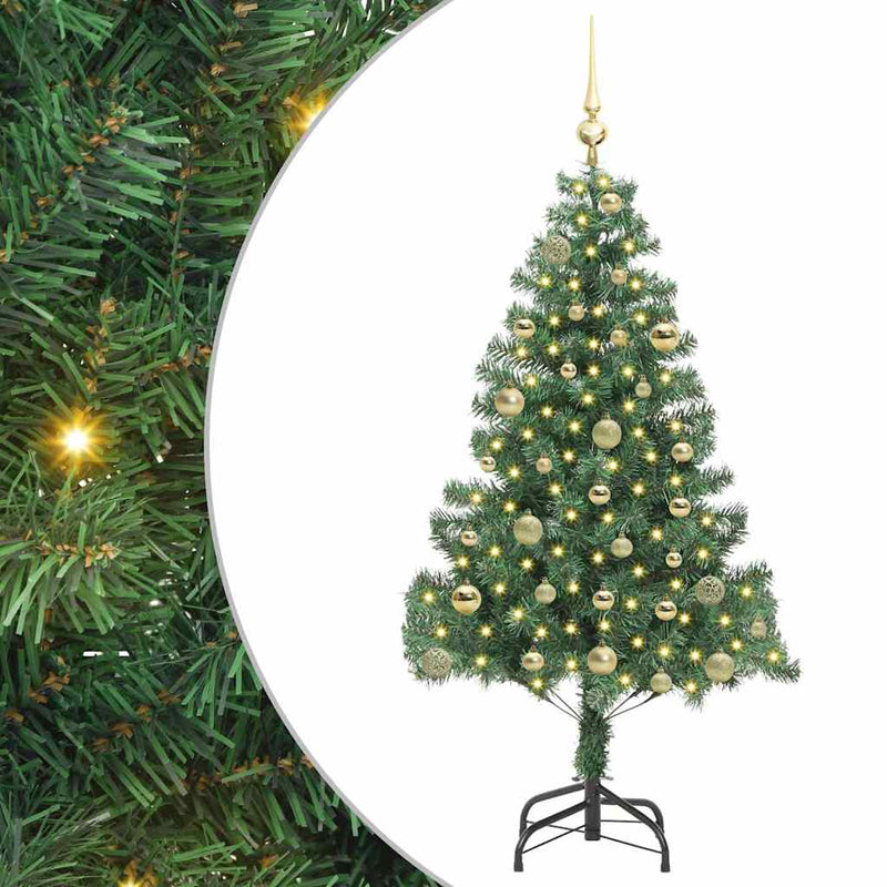Afbeelding laden in galerijviewer, Vidaxl kerstboom met 150 led met standaard groen 150 cm pvc