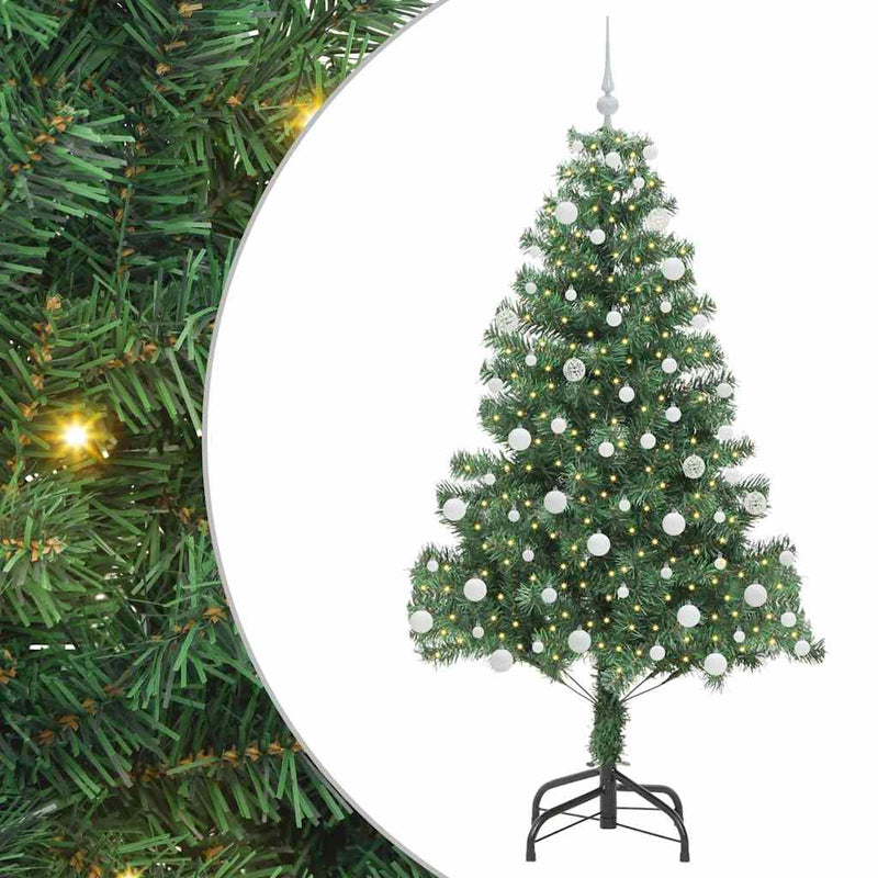 Afbeelding laden in galerijviewer, Vidaxl kerstboom met 300 led met standaard groen 180 cm pvc