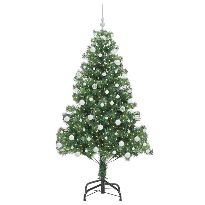 Afbeelding laden in galerijviewer, Vidaxl kerstboom met 300 led met standaard groen 180 cm pvc