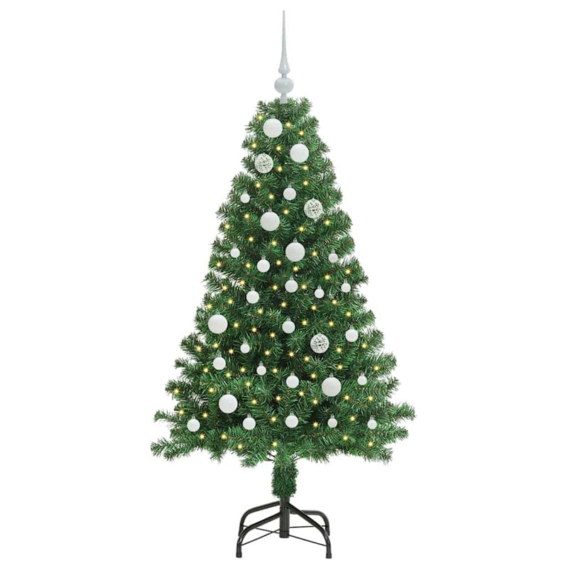 Afbeelding laden in galerijviewer, Vidaxl kunstkerstboom groen 150 cm pvc en staal en kunststof