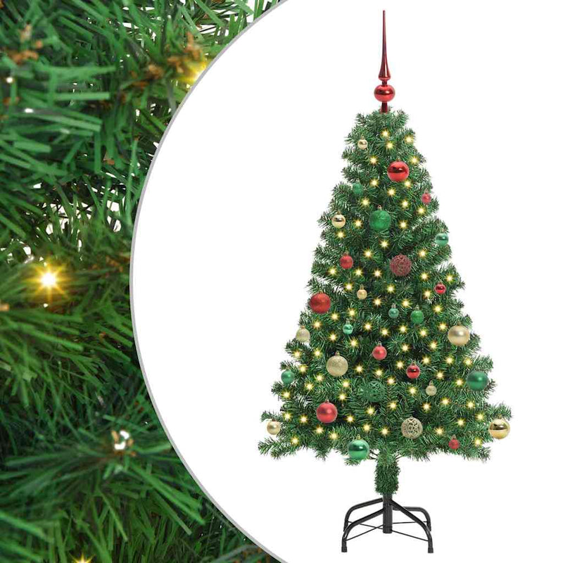 Afbeelding laden in galerijviewer, Vidaxl kunstkerstboom groen 150 cm pvc en staal en kunststof