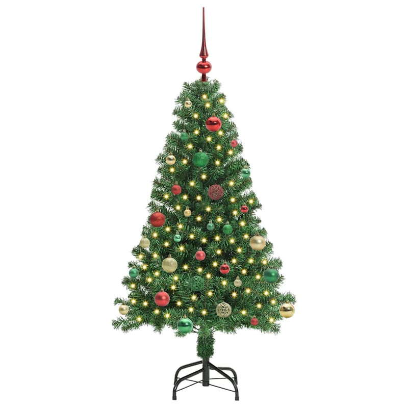 Afbeelding laden in galerijviewer, Vidaxl kunstkerstboom groen 150 cm pvc en staal en kunststof
