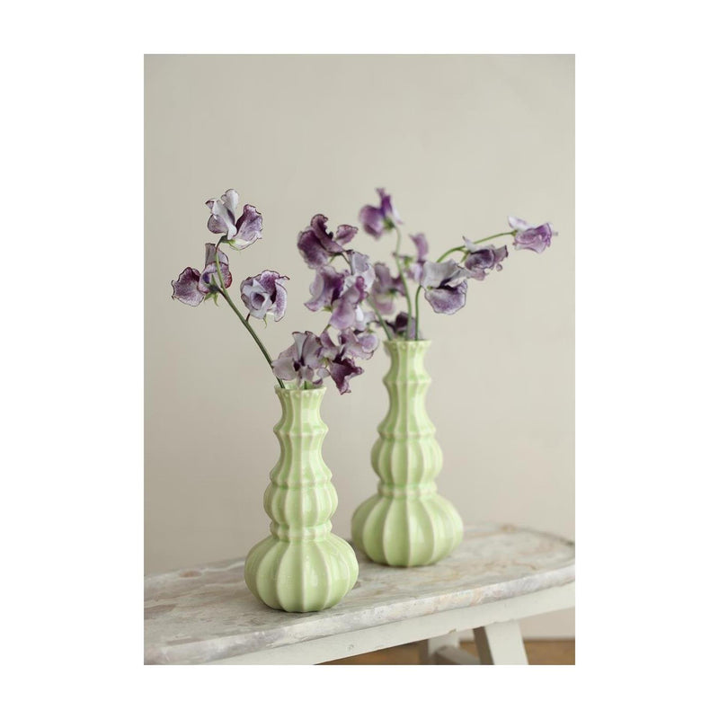 Afbeelding laden in galerijviewer, Ideas 4 seasons vaas delphi ã˜9xh16,9cm linde groen
