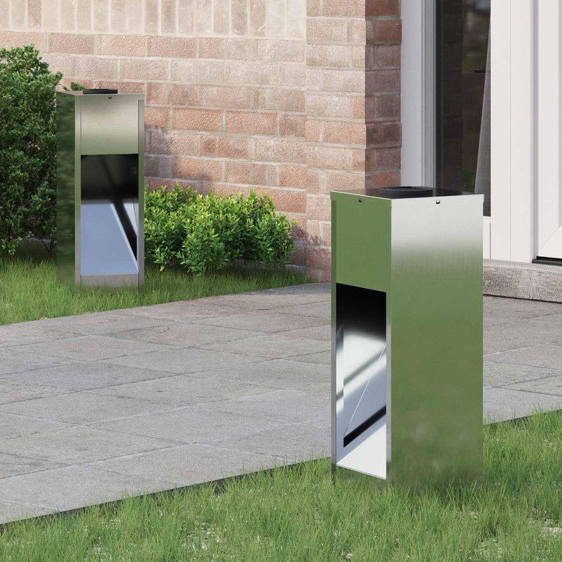 Afbeelding laden in galerijviewer, Vidaxl zonne led padverlichting 2 pcs zilver gegalvaniseerd