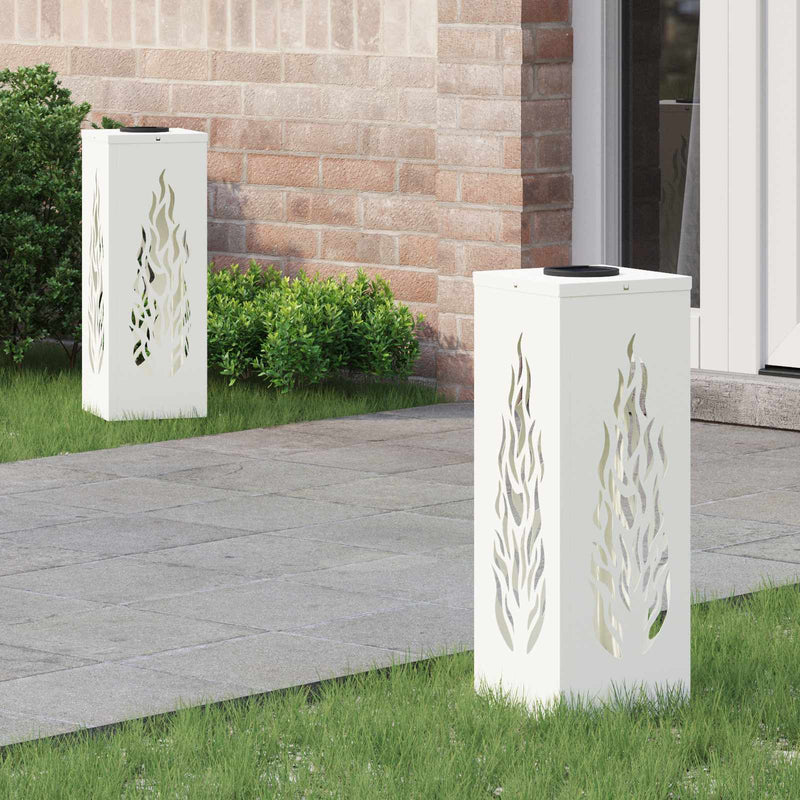 Afbeelding laden in galerijviewer, Vidaxl solar led pad licht 2 pcs wit koudgewalst staal