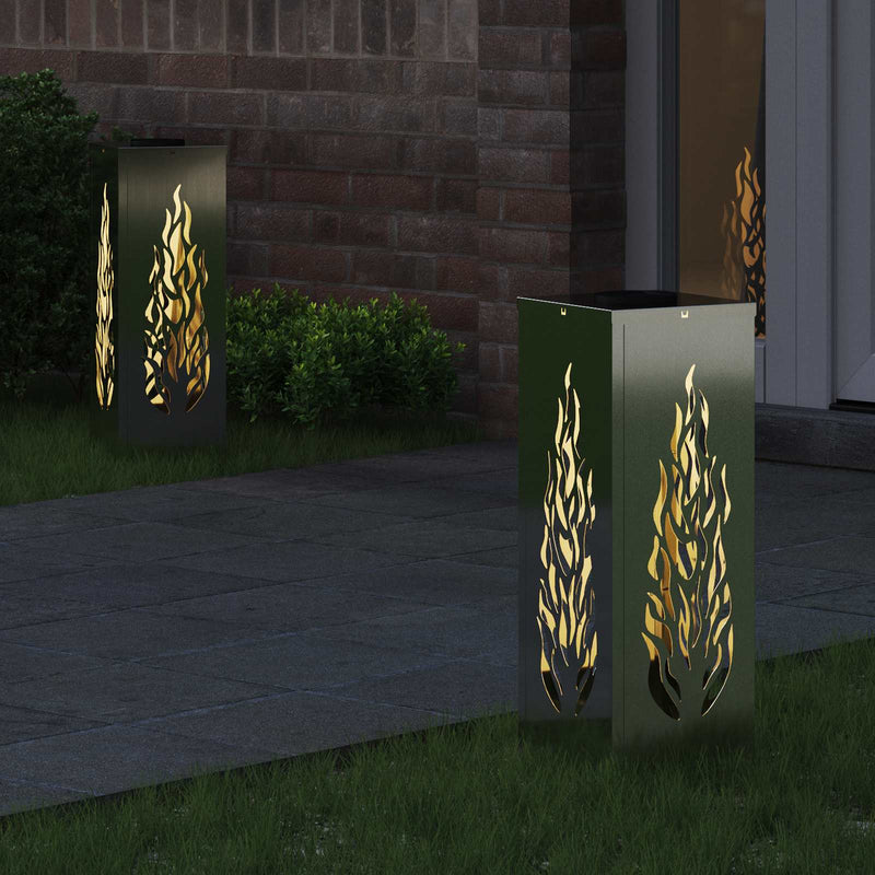 Afbeelding laden in galerijviewer, Vidaxl solar led pad licht 2 pcs zilver gegalvaniseerd staal
