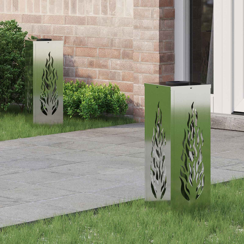 Afbeelding laden in galerijviewer, Vidaxl solar led pad licht 2 pcs zilver gegalvaniseerd staal