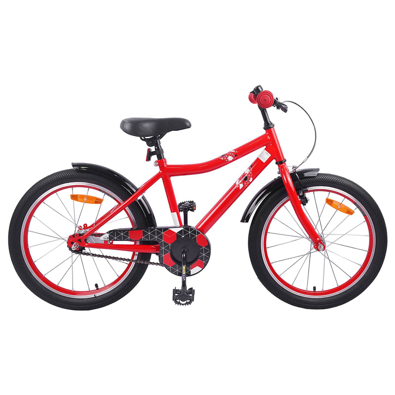 Afbeelding laden in galerijviewer, Vidaxl kinderfiets 20 inch voor 6-11 jaar oud rood