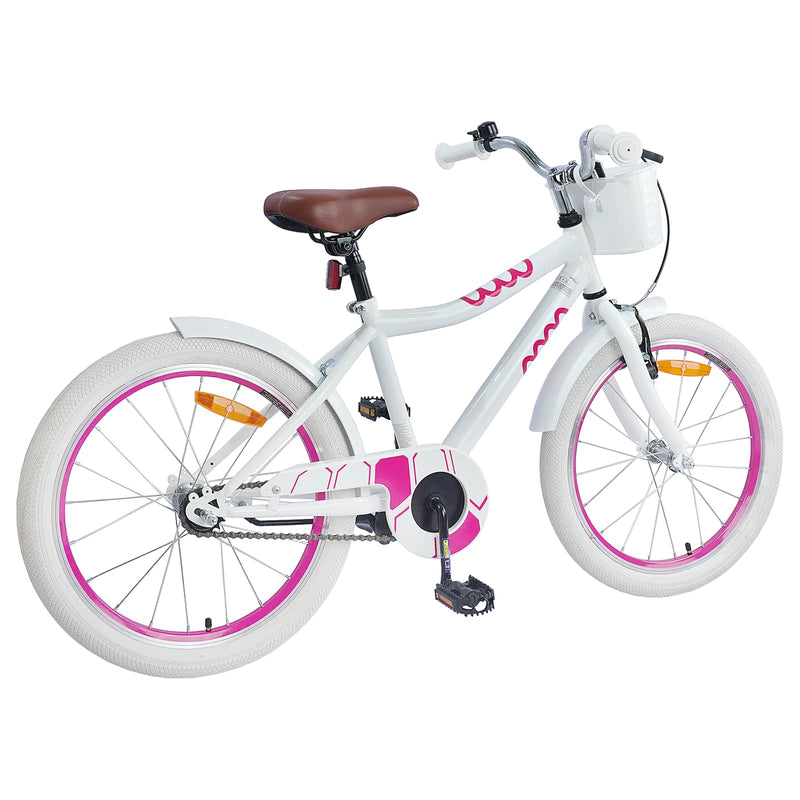 Afbeelding laden in galerijviewer, Vidaxl kinderfiets 20 inch voor 6-11 jaar oud wit
