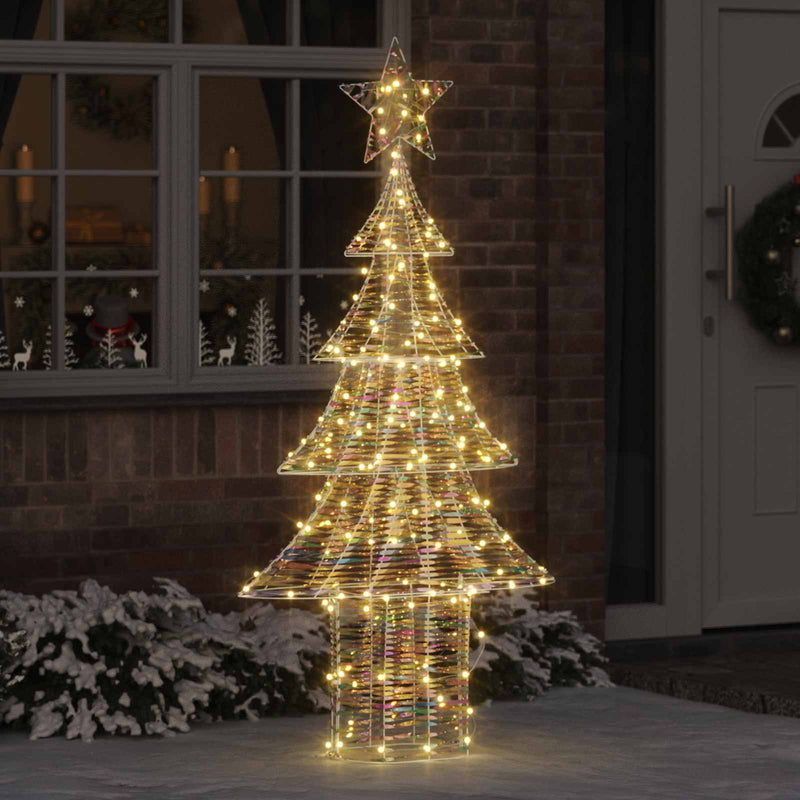 Afbeelding laden in galerijviewer, Vidaxl kerstboom met 240 led warmwit 181 cm pet