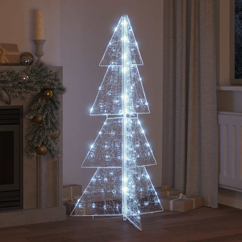 Afbeelding laden in galerijviewer, Vidaxl kerstboom met 160 led koud wit 150 cm acryl