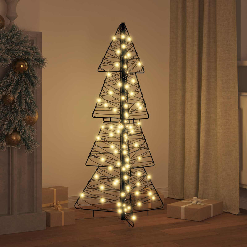 Afbeelding laden in galerijviewer, Vidaxl kerstboom met 100 led warmwit 120 cm rattan