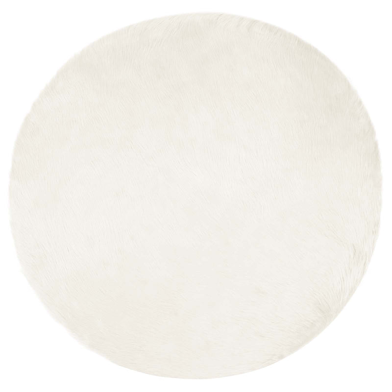 Afbeelding laden in galerijviewer, Vidaxl nep schapenvacht tapijt tafalla wit ø 160 cm polyester