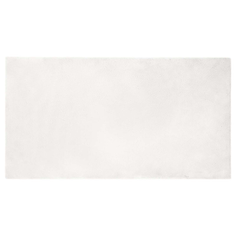 Afbeelding laden in galerijviewer, Vidaxl nep konijnenbont tapijt olite wit 60 x 110 cm polyester
