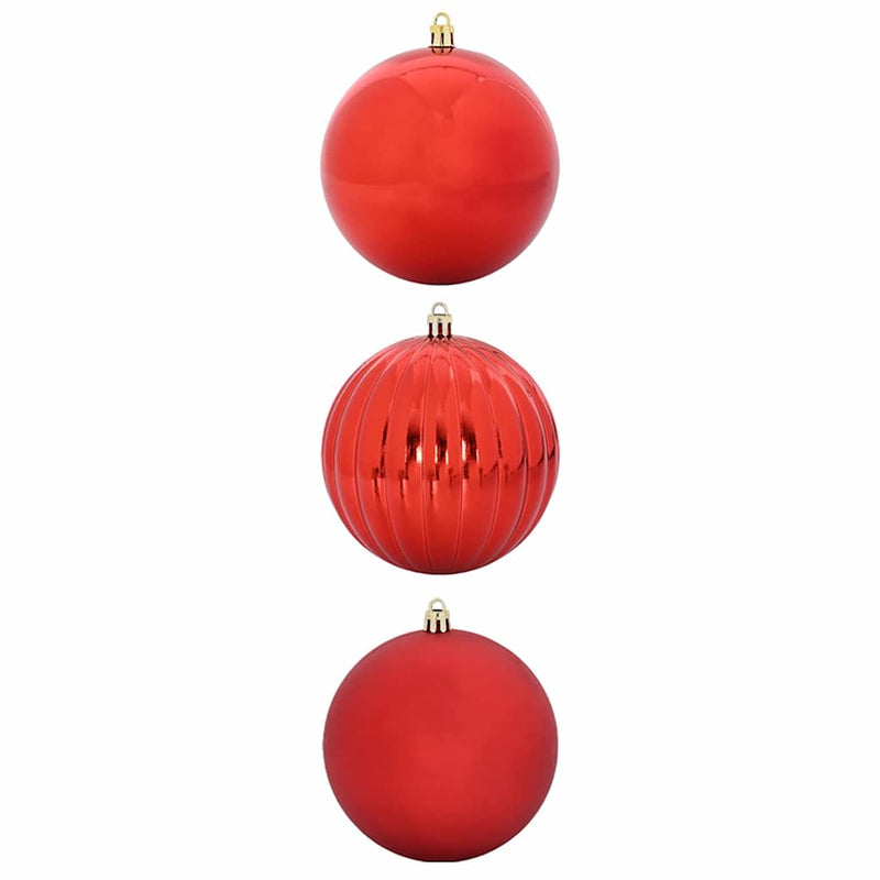 Afbeelding laden in galerijviewer, Vidaxl kerstbal set xxl 3 pcs rood kunststof