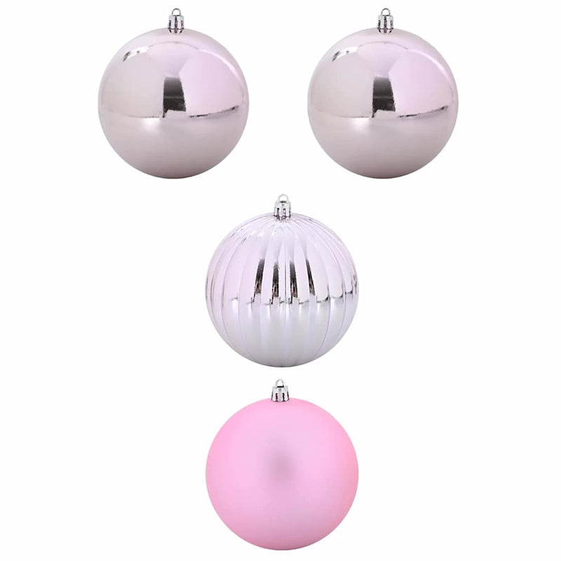 Afbeelding laden in galerijviewer, Vidaxl kerstbal set xxl 4 pcs roze kunststof