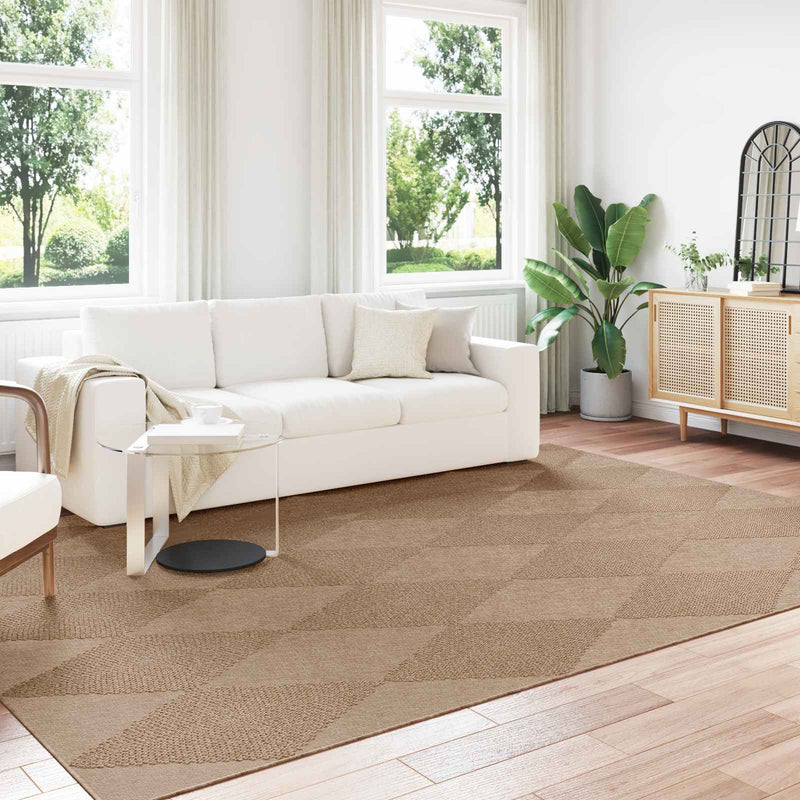 Afbeelding laden in galerijviewer, Vidaxl binnen- en buitentapijt agira naturel 280 x 200 cm polyester