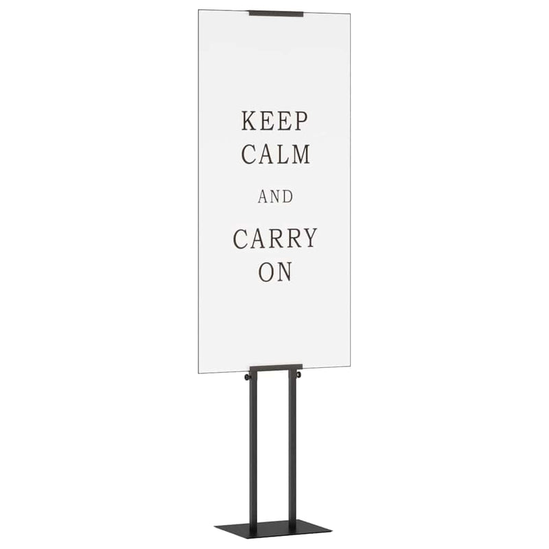 Afbeelding laden in galerijviewer, Vidaxl beurs displays 2 pcs zwart 30 x 23,5 x 210 cm staal