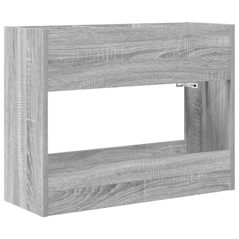 Afbeelding laden in galerijviewer, Vidaxl paraplu standaard grijs sonoma 65 x 24 x 50 cm bewerkt hout