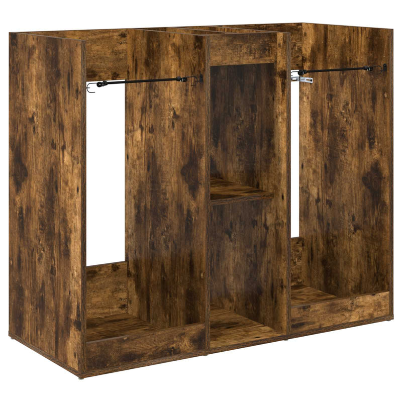 Afbeelding laden in galerijviewer, Vidaxl golfkast effen gerookt eiken 102 x 45 x 85,5 cm