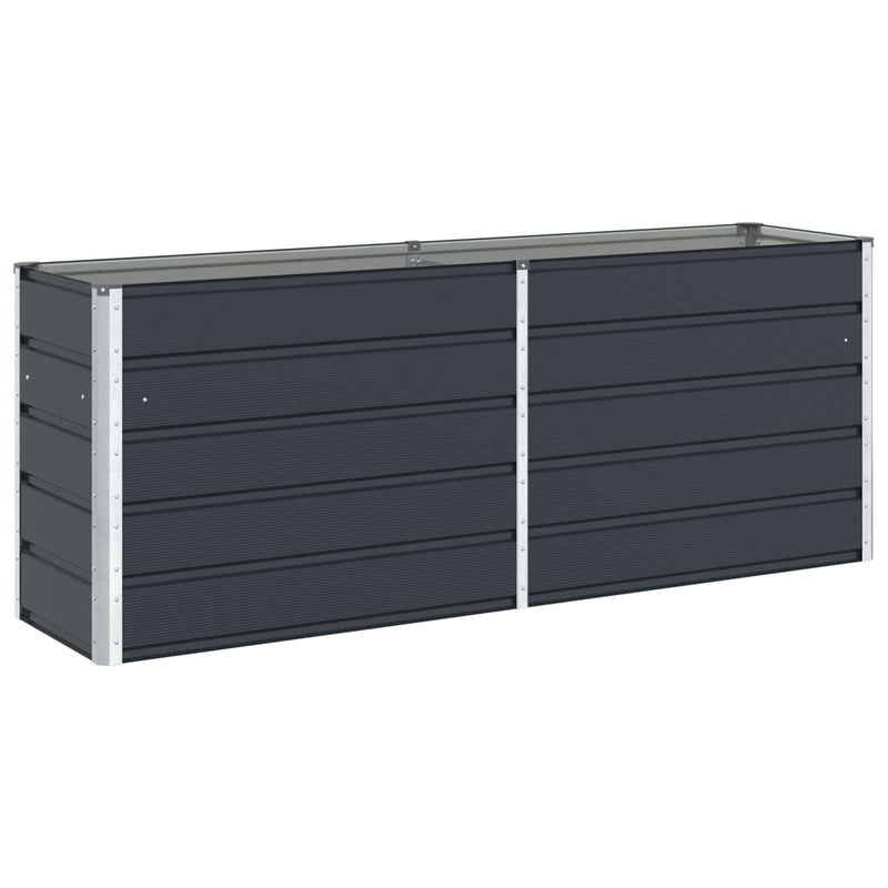 Afbeelding laden in galerijviewer, Vidaxl plantenbak antraciet 480 x 50 x 45 cm gegalvaniseerd staal