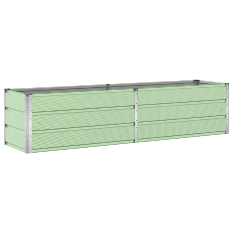 Afbeelding laden in galerijviewer, Vidaxl plantenbak pastelgroen 480 x 50 x 45 cm gegalvaniseerd staal