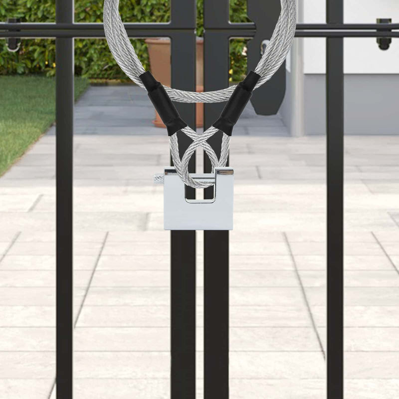Afbeelding laden in galerijviewer, Vidaxl hangslot 6 pcs zilver 4,2 x 1,9 x 4 cm ijzer