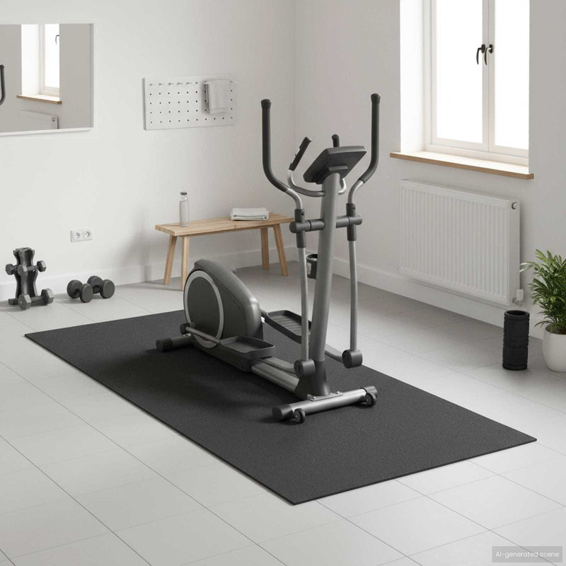 Afbeelding laden in galerijviewer, Vidaxl sportbeschermmat zwart 200 x 90 x 0,6 cm pvc