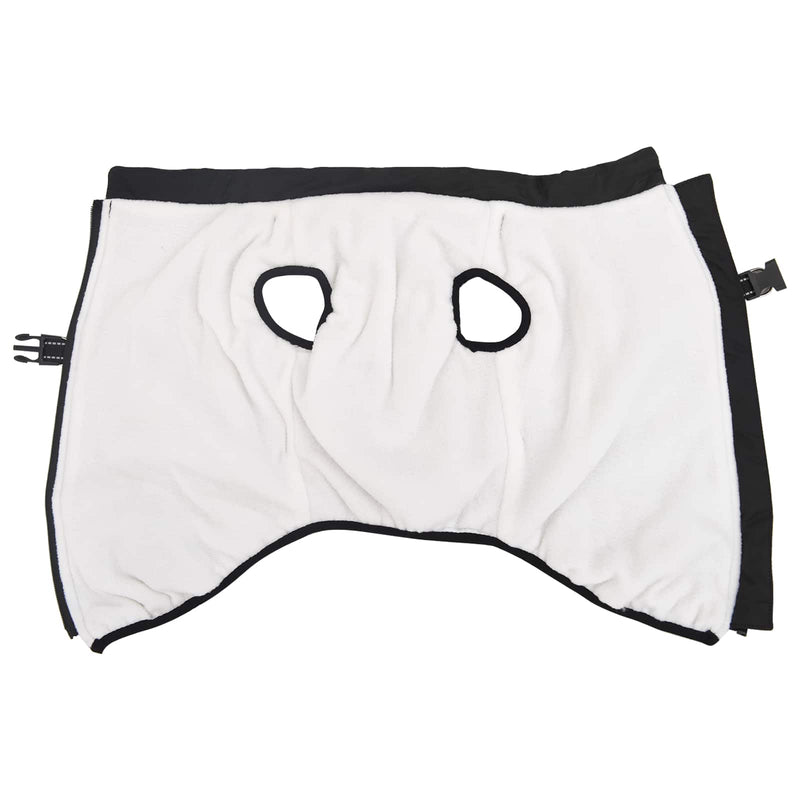 Afbeelding laden in galerijviewer, Vidaxl hondenjas met harnas zwart 5xl fleece en polyester