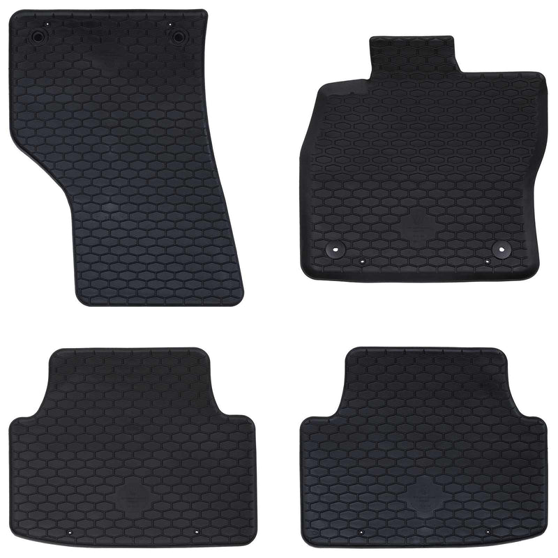 Afbeelding laden in galerijviewer, Vidaxl autobodemmat 4 pcs zwart zit leon tpe