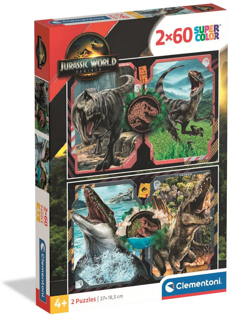 Afbeelding laden in galerijviewer, Clementoni puzzel jurassic world, 2x60st.