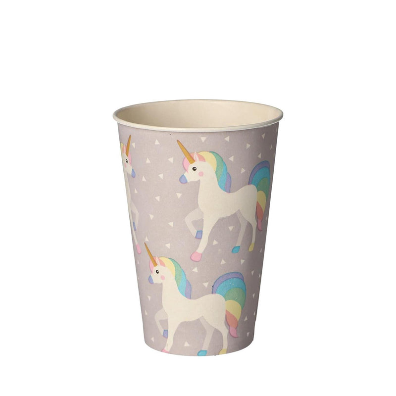 Afbeelding laden in galerijviewer, Papstar set a 10 drinkbekers unicorn karton 0,2l ã˜7x9,7cm
