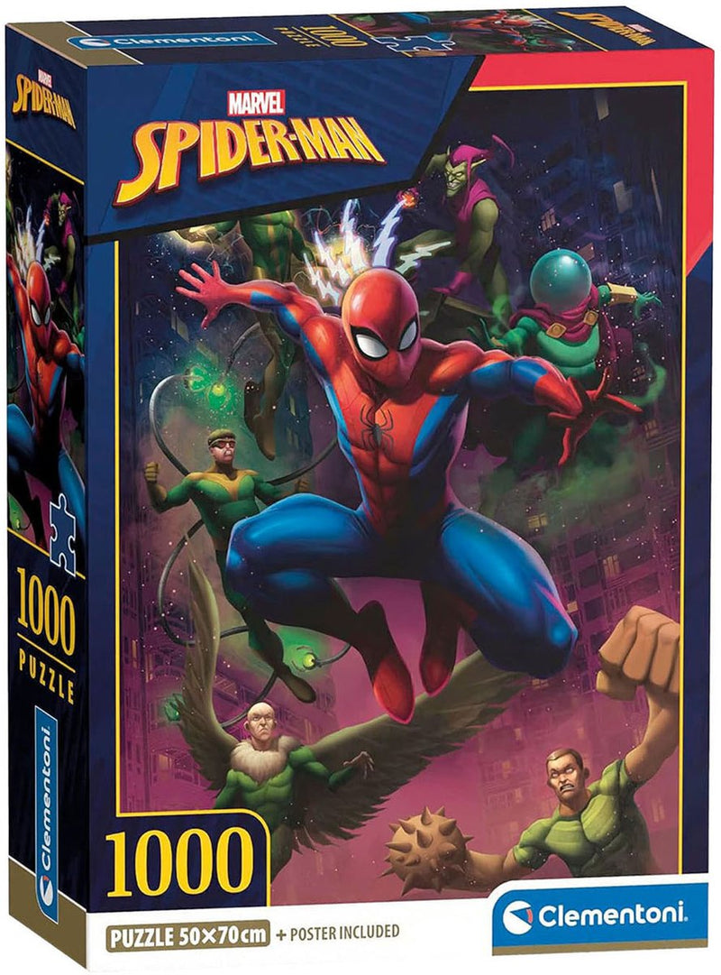 Afbeelding laden in galerijviewer, Clementoni legpuzzel spiderman - 1000st.