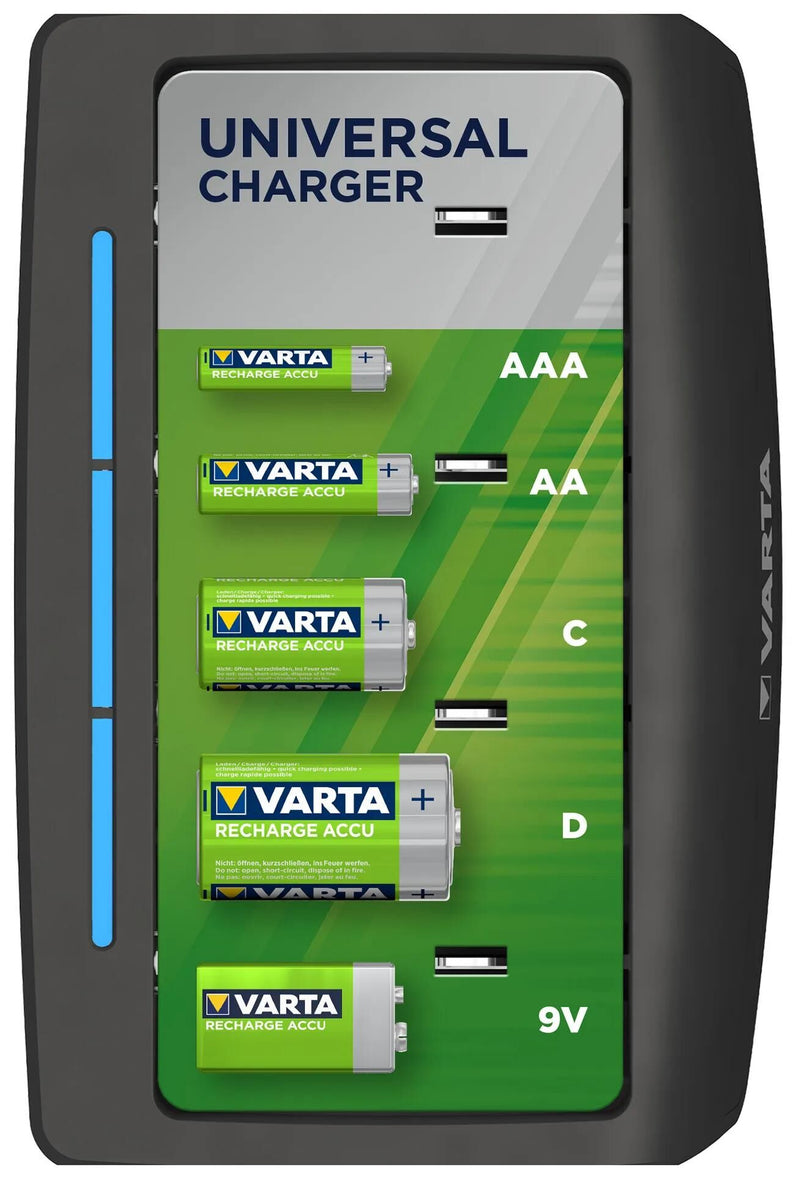 Afbeelding laden in galerijviewer, Varta ladegerät lcd universal charger battery charger aa aaa c universal charger