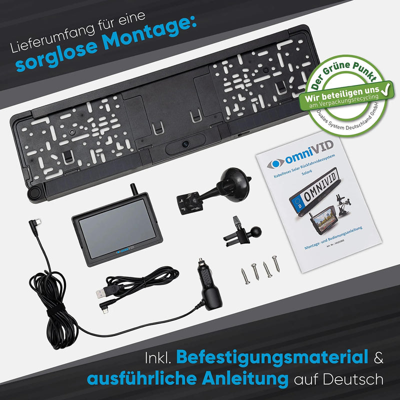Afbeelding laden in galerijviewer, Omnivid parkeerhulp solar6 reversing video system solar 6