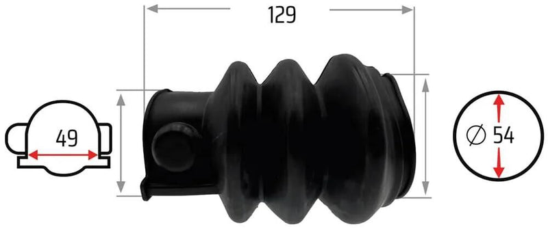 Afbeelding laden in galerijviewer, Nb parts faltenbalg bellows 49 54 mm nb-parts