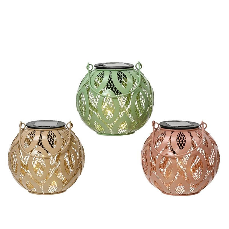 Afbeelding laden in galerijviewer, Lumineo solar lantaarn dia13.5-h12.5cm- verkrijgbaar in lichtgroen, roze of taupe