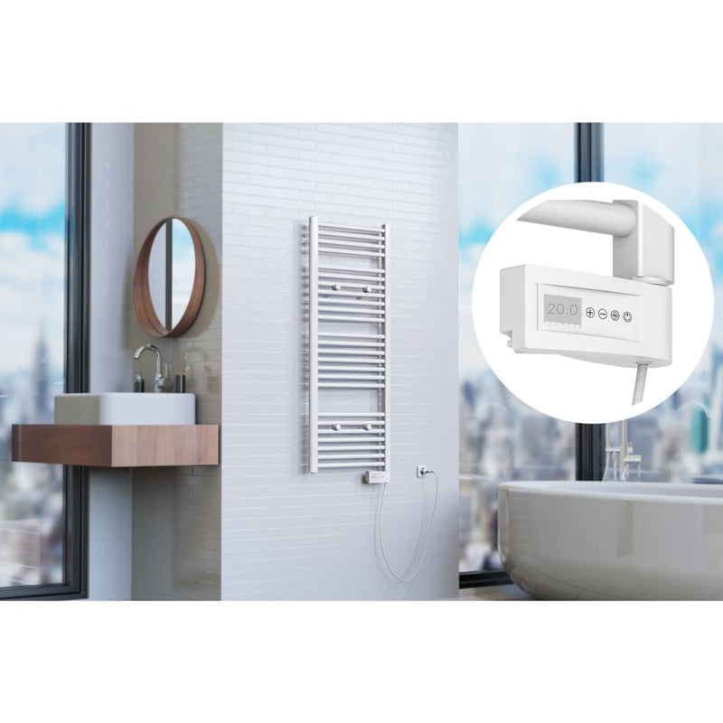 Afbeelding laden in galerijviewer, Eisl badkamerradiator met timer 120x50x15 cm wit