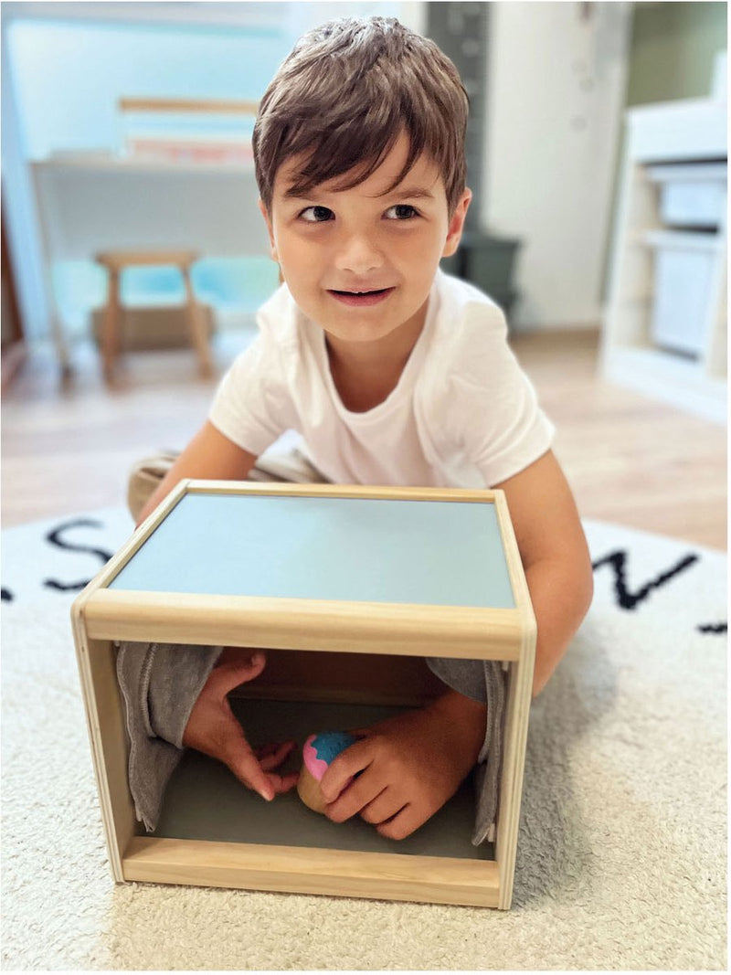 Afbeelding laden in galerijviewer, Small foot - houten sensory voeldoos zintuiglijk